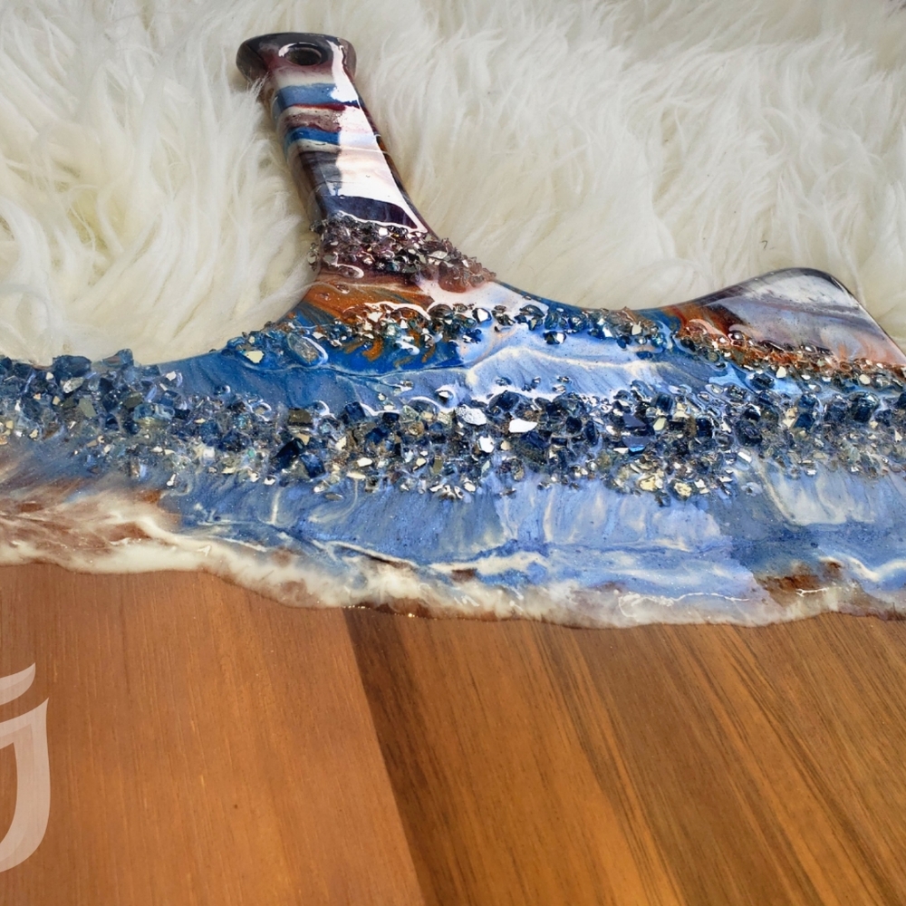 Handmade Ocean Collection Cutting board+Coasters - Picture 3 of 4
